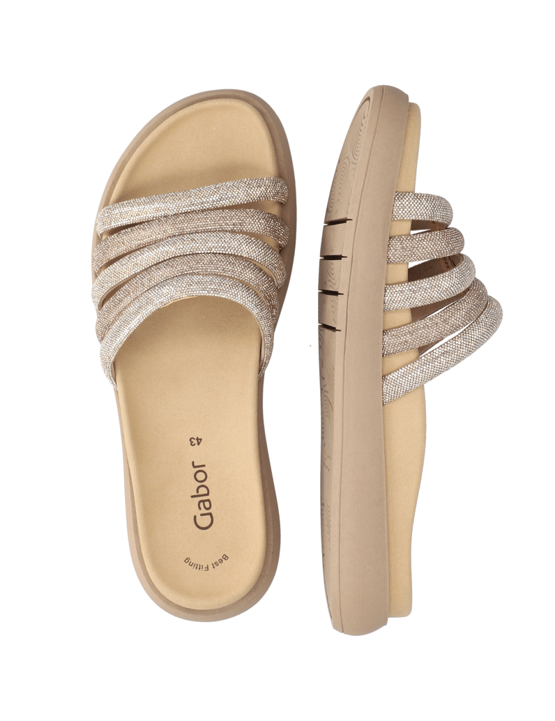 Gabor-Sonstige-Obermaterialien-Pantoffel-gold