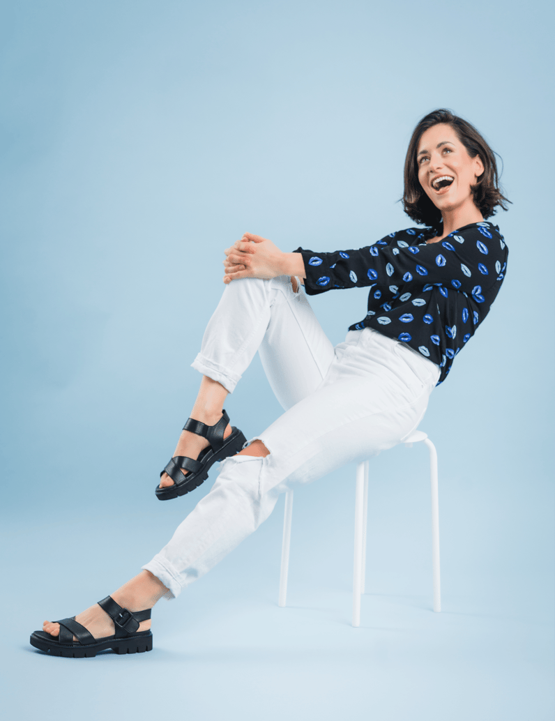 Remonte-Glattleder-Sandale