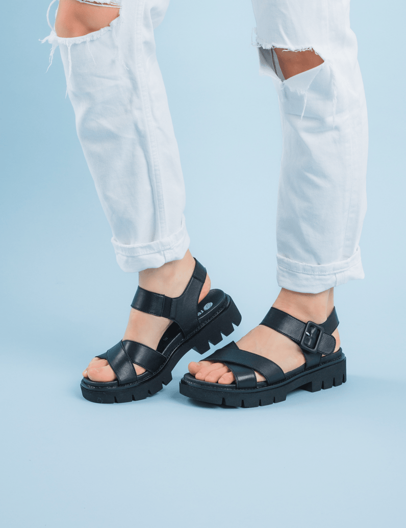 Remonte-Glattleder-Sandale