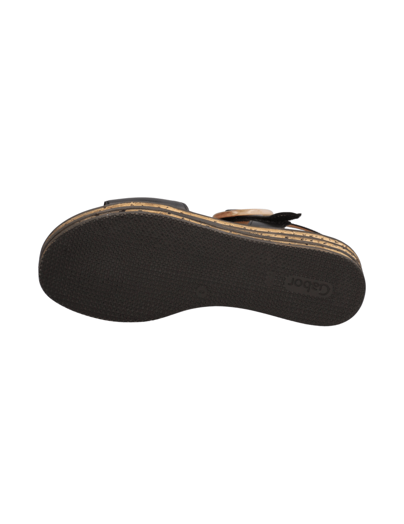 Gabor-Glattleder-Sandalette-schwarz