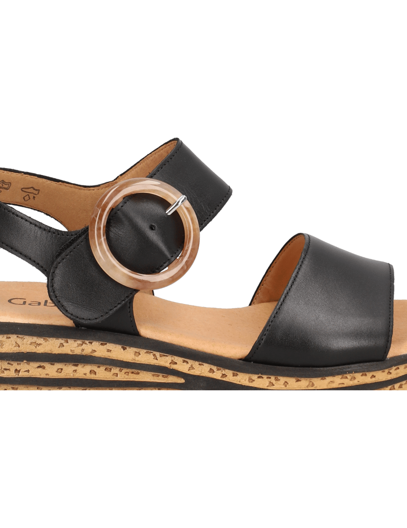 Gabor-Glattleder-Sandalette-schwarz