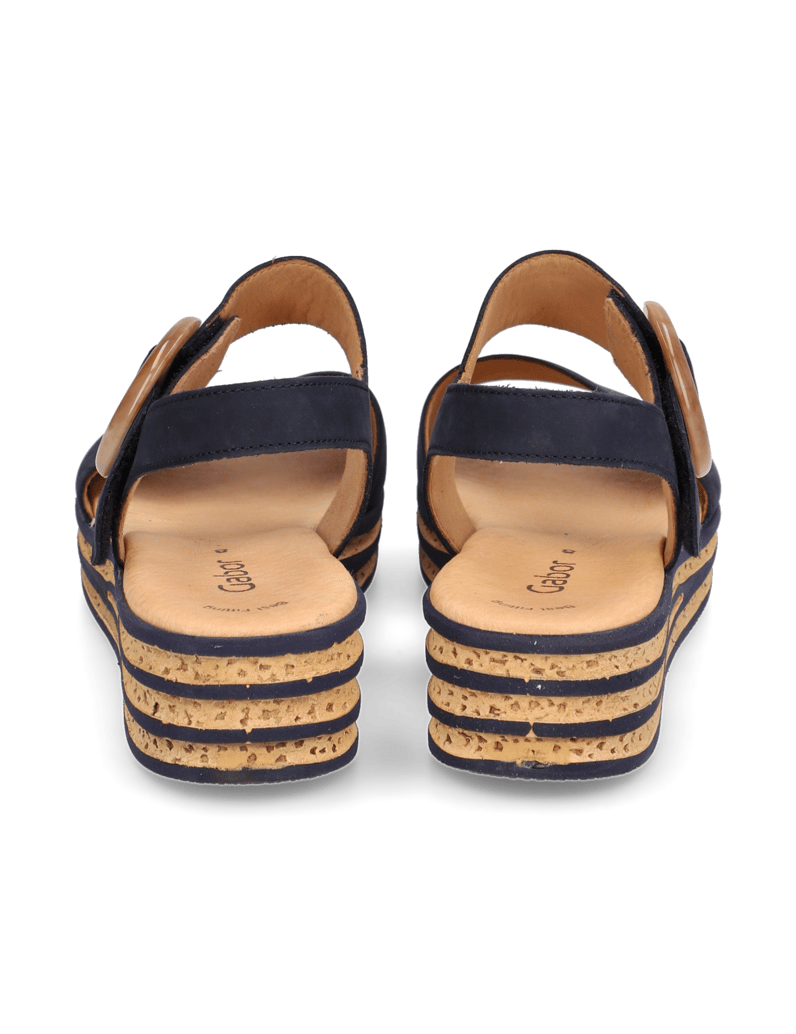 Gabor-Nubukleder-Sandale-schwarz