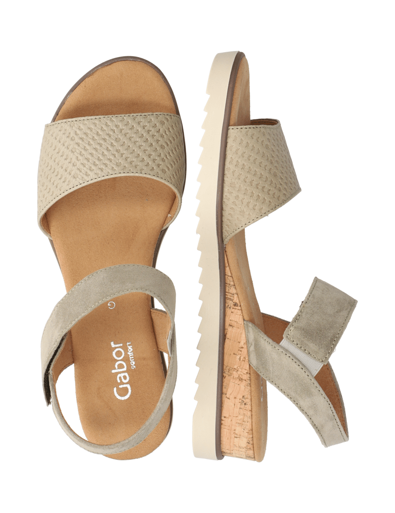 Gabor-Lederkombination-Sandale-černá