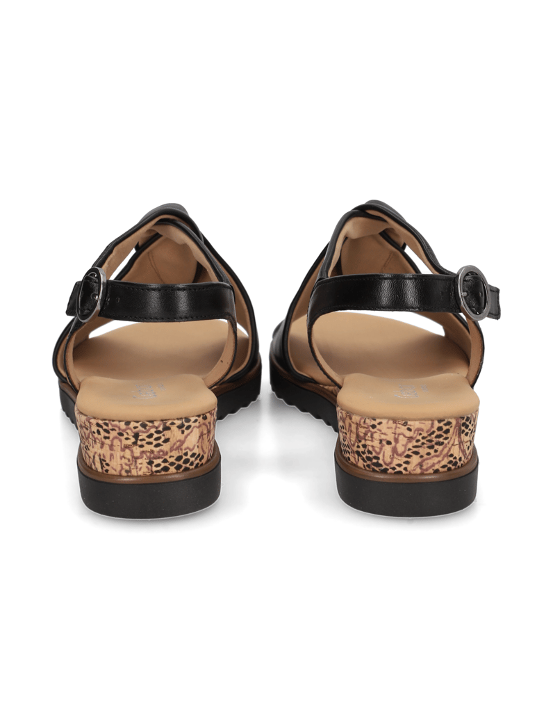 Gabor-hladká-kůže-sandály-černá