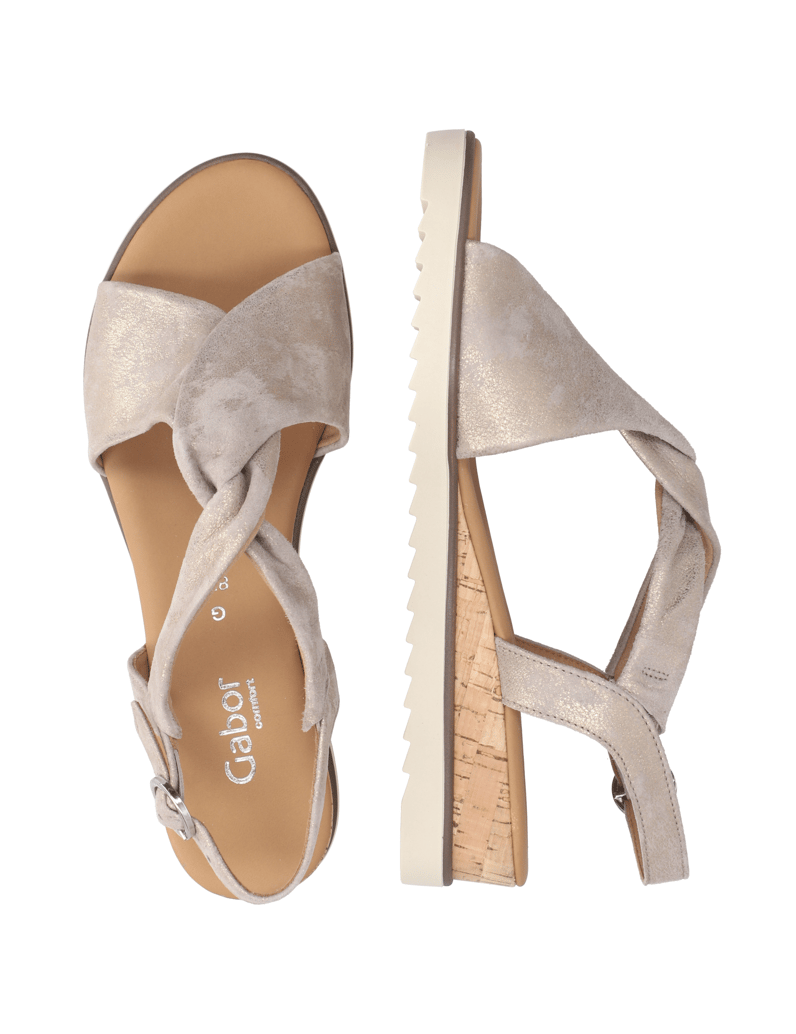 Gabor-nubuk-sandály-černá