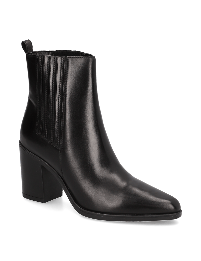 Lazzarini-Glattleder-Stiefelette-schwarz