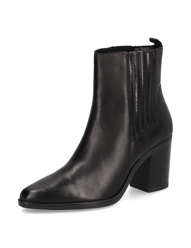 Lazzarini-Glattleder-Stiefelette-schwarz
