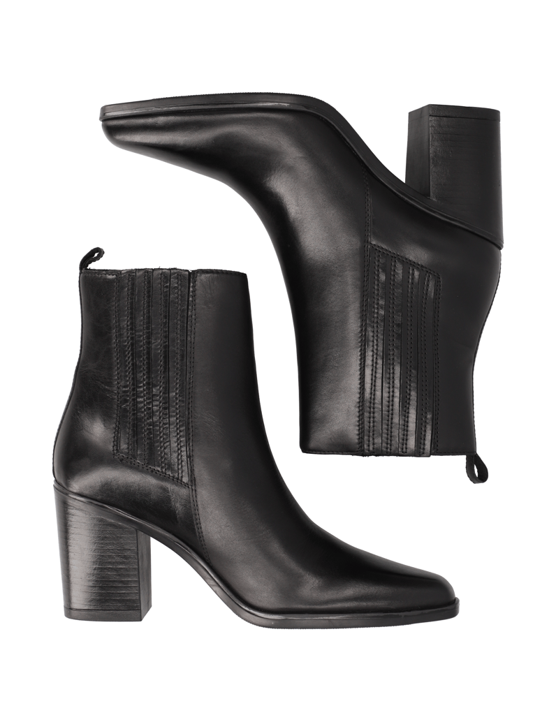 Lazzarini-Glattleder-Stiefelette-schwarz