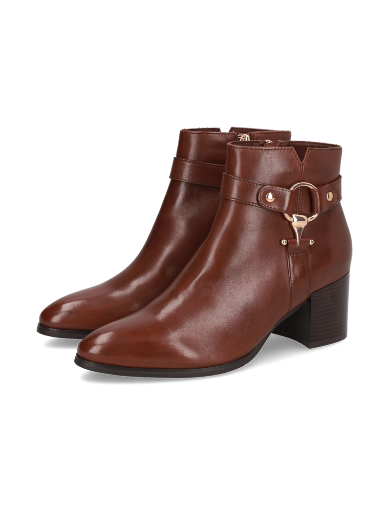 POE-Glattleder-Stiefelette