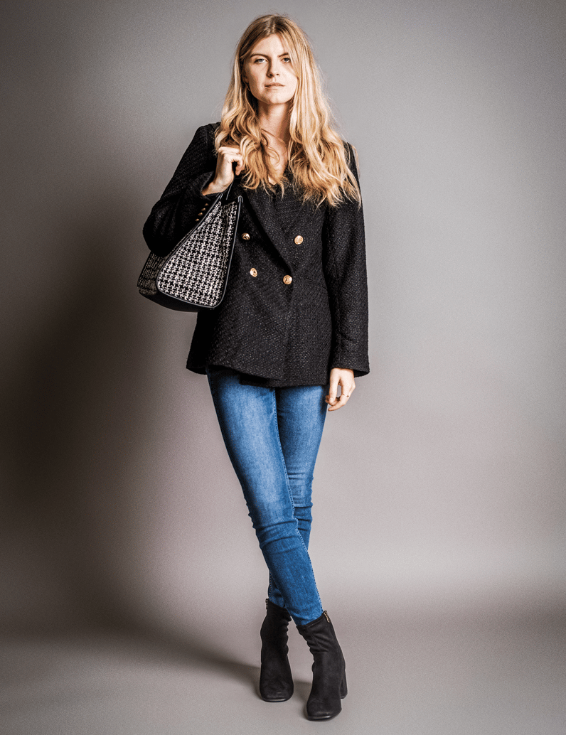 Lazzarini-Stiefelette-schwarz