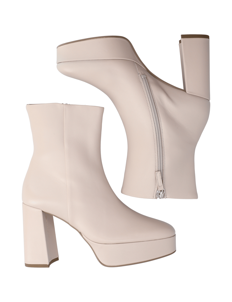 Högl-Glattleder-Stiefelette-beige