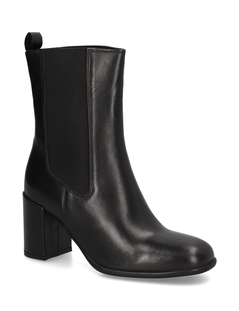 Lazzarini-Glattleder-Stiefelette-schwarz