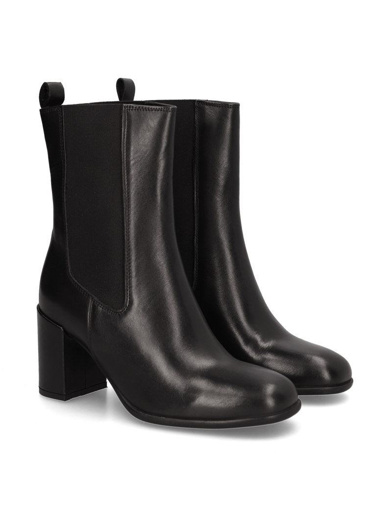 Lazzarini-Glattleder-Stiefelette-schwarz