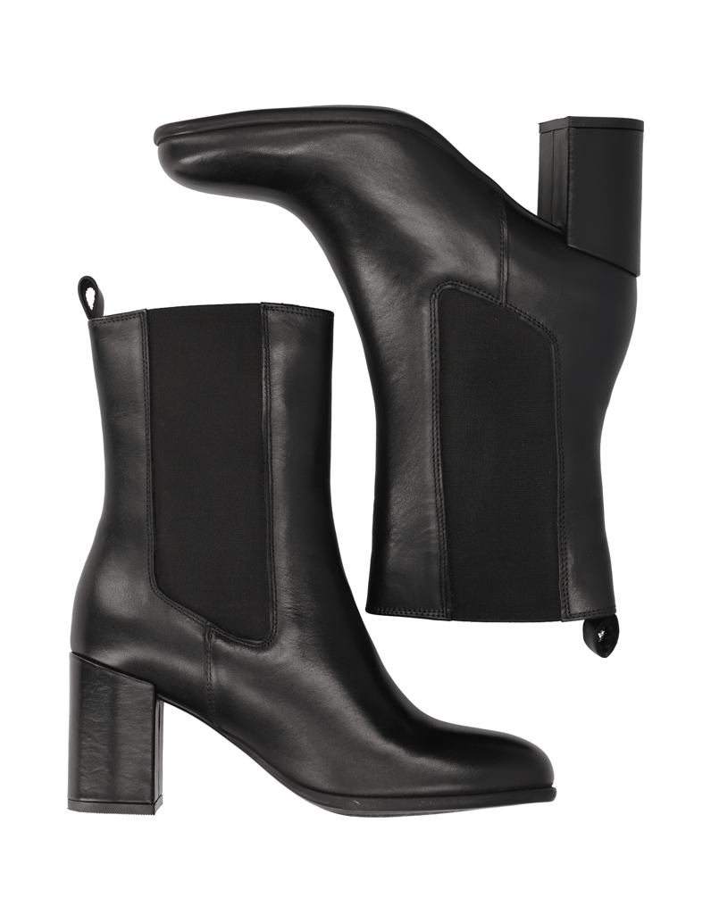 Lazzarini-Glattleder-Stiefelette-schwarz