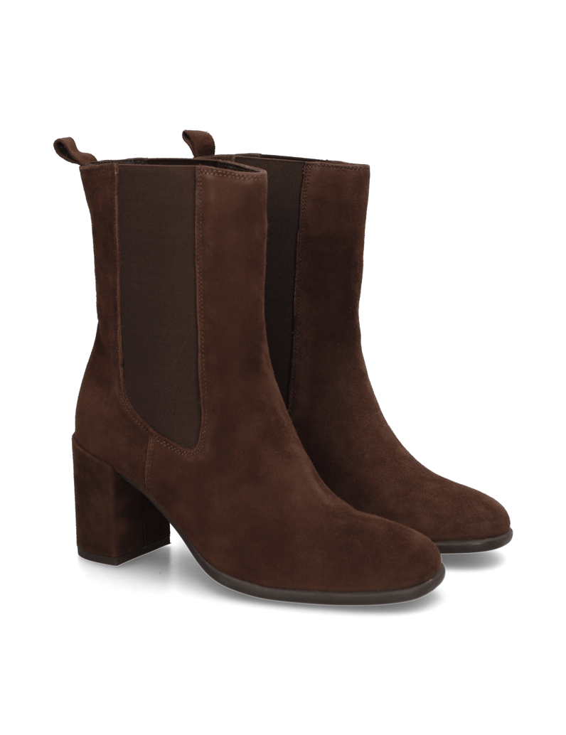 Lazzarini-Veloursleder-Stiefelette-schwarz