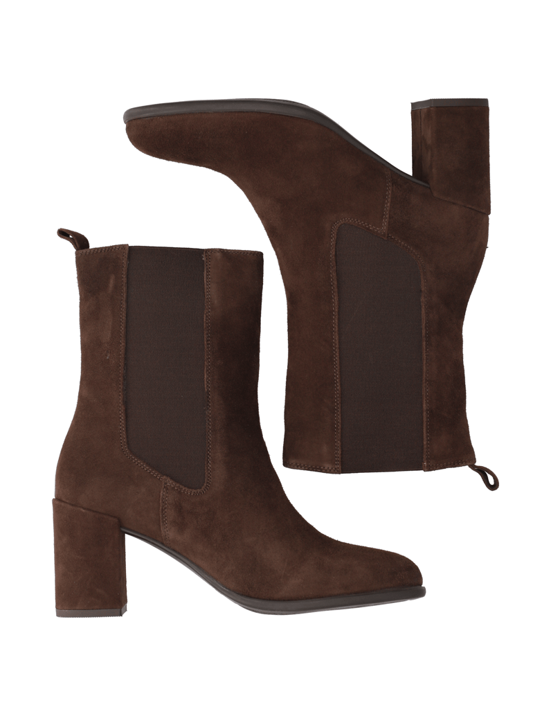 Lazzarini-Veloursleder-Stiefelette-schwarz