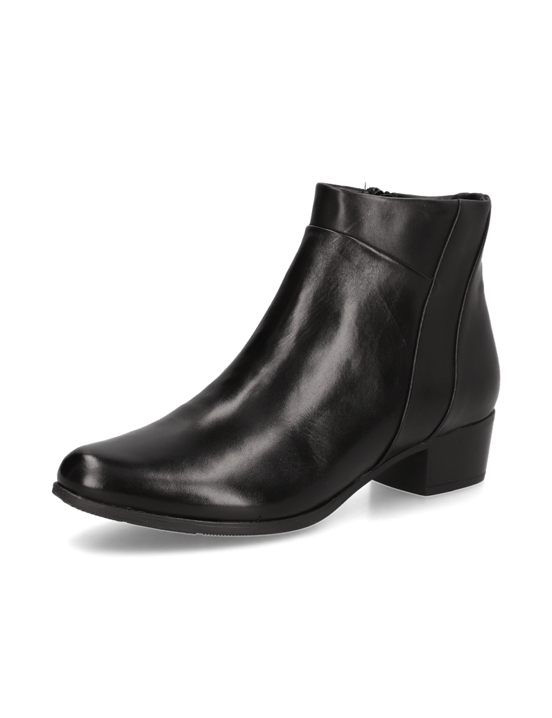 Lazzarini-Glattleder-Stiefelette-schwarz