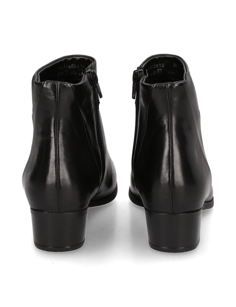 Lazzarini-Glattleder-Stiefelette-schwarz