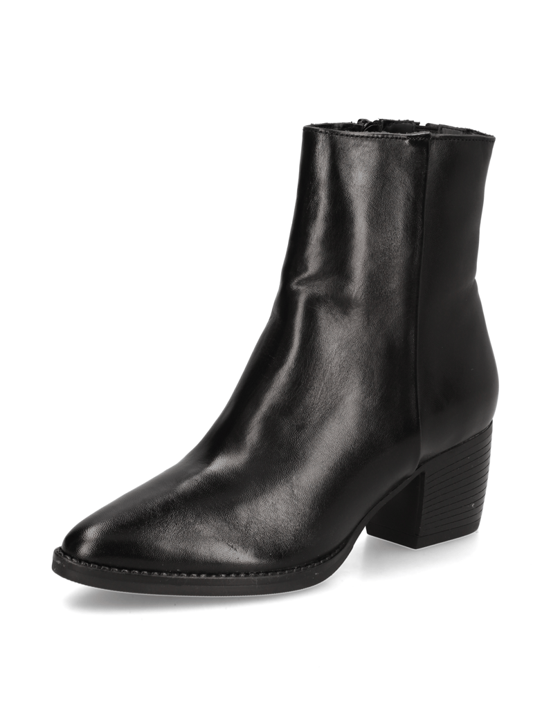 Lazzarini-Glattleder-Stiefelette-schwarz
