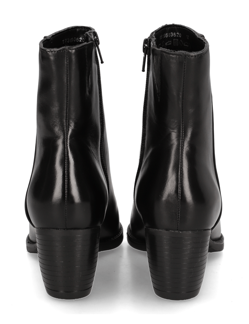 Lazzarini-Glattleder-Stiefelette-schwarz