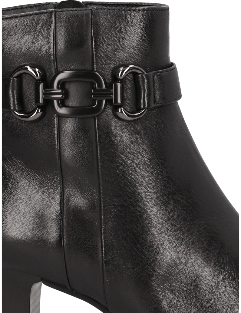 POE-Glattleder-Stiefelette