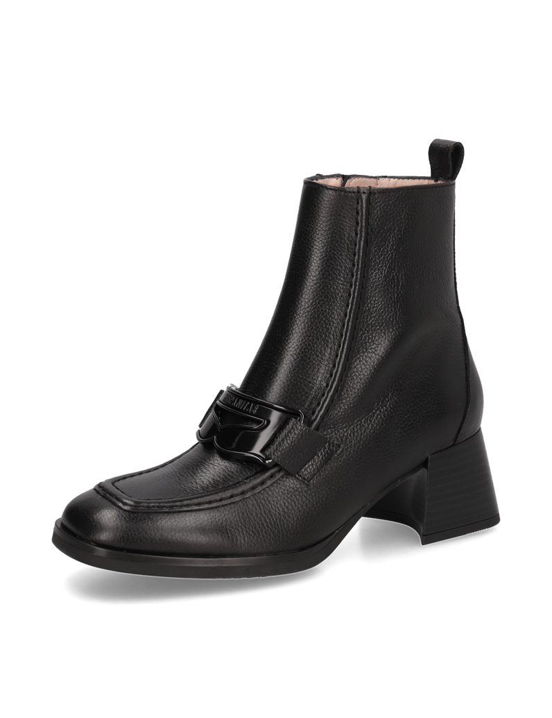 Hispanitas-Glattleder-Stiefelette-schwarz
