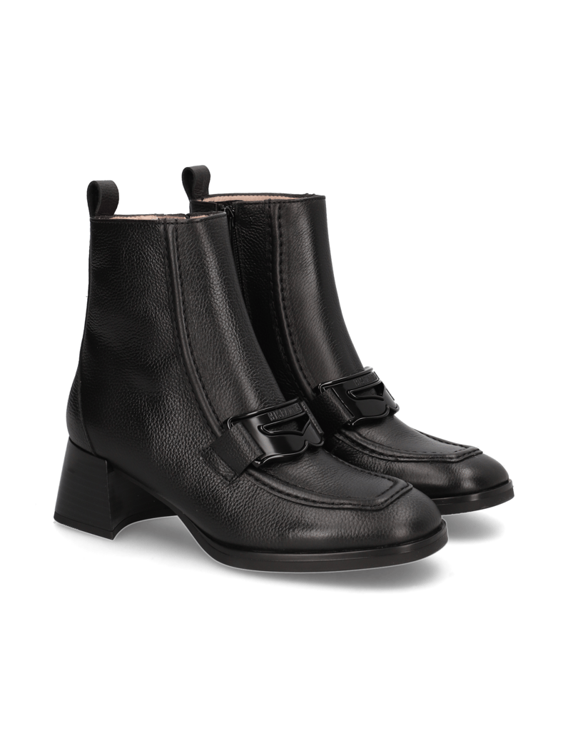 Hispanitas-Glattleder-Stiefelette-schwarz