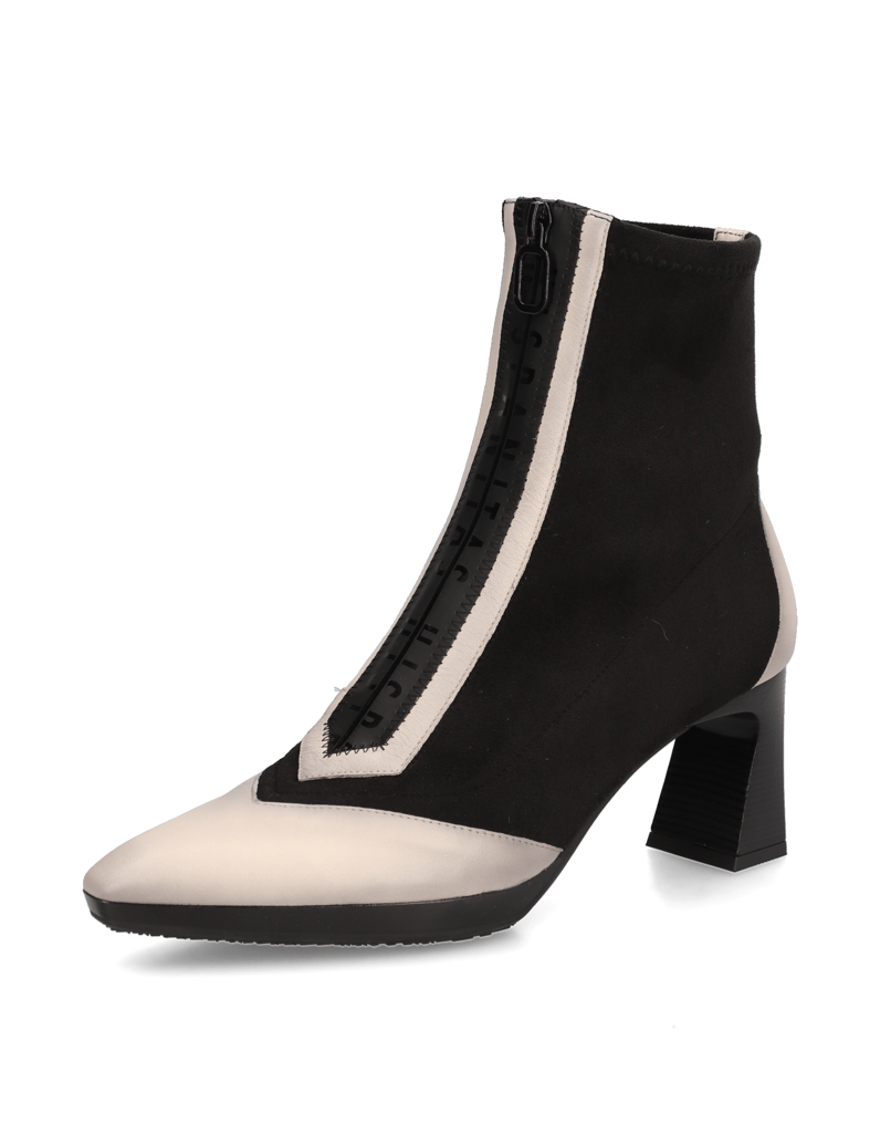 Hispanitas-Lederkombination-Stiefelette-schwarz