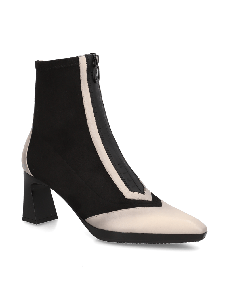 Hispanitas-Lederkombination-Stiefelette-schwarz