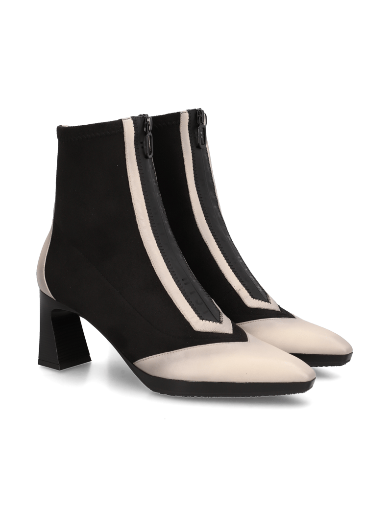 Hispanitas-Lederkombination-Stiefelette-schwarz