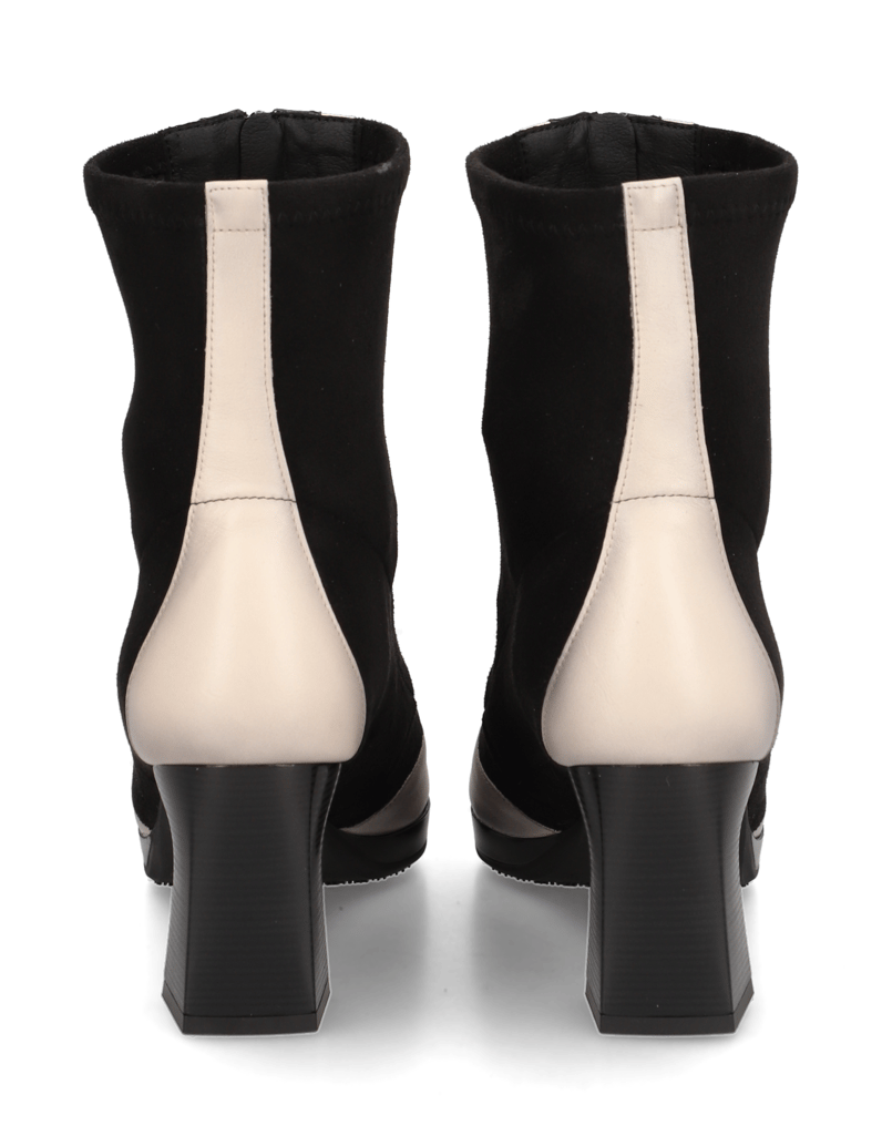 Hispanitas-Lederkombination-Stiefelette-schwarz