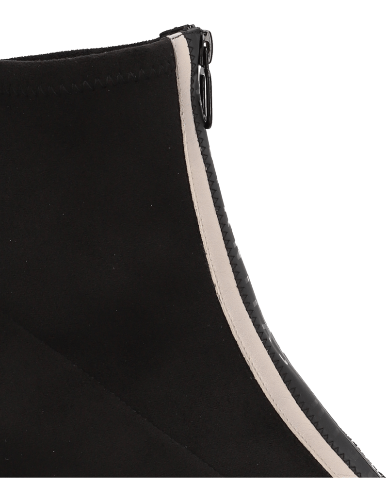 Hispanitas-Lederkombination-Stiefelette-schwarz