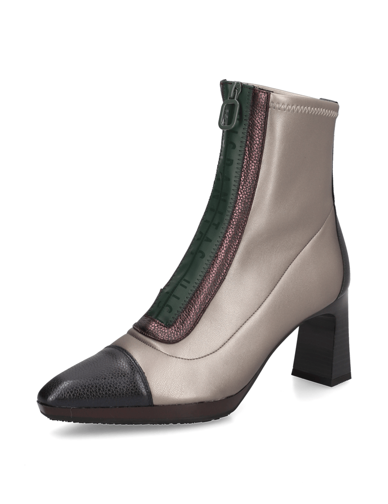 Hispanitas-Lederkombination-Stiefelette-schwarz