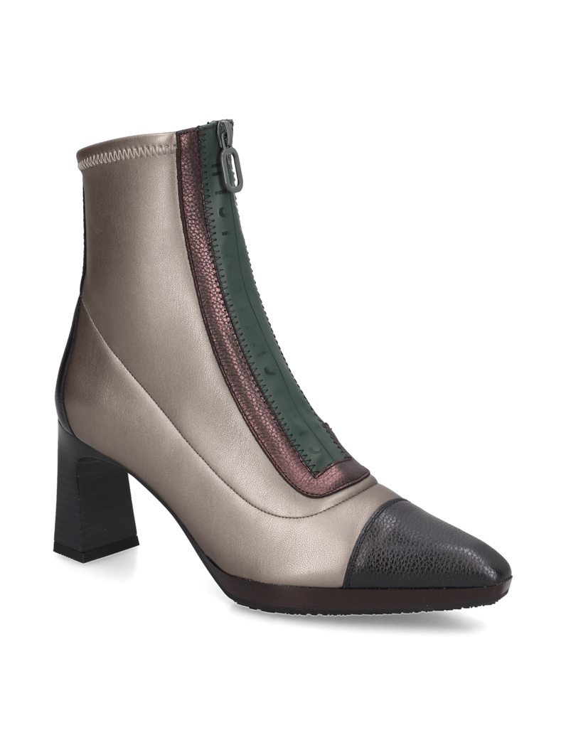 Hispanitas-Lederkombination-Stiefelette-schwarz