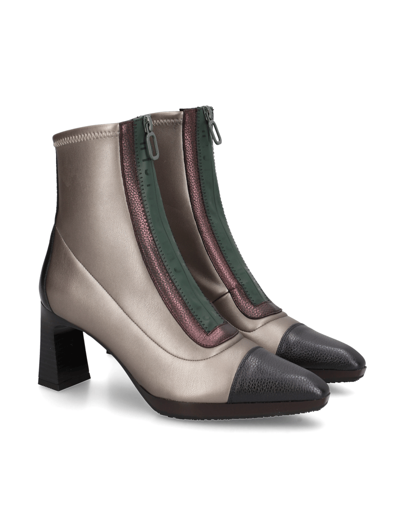 Hispanitas-Lederkombination-Stiefelette-schwarz