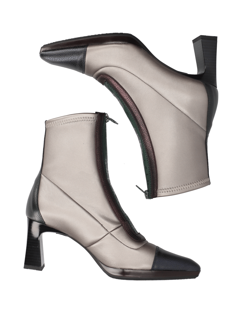 Hispanitas-Lederkombination-Stiefelette-schwarz