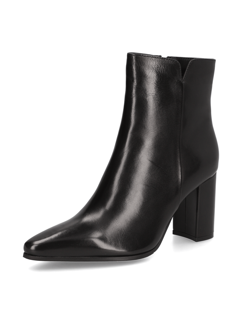 Lazzarini-Glattleder-Stiefelette-schwarz