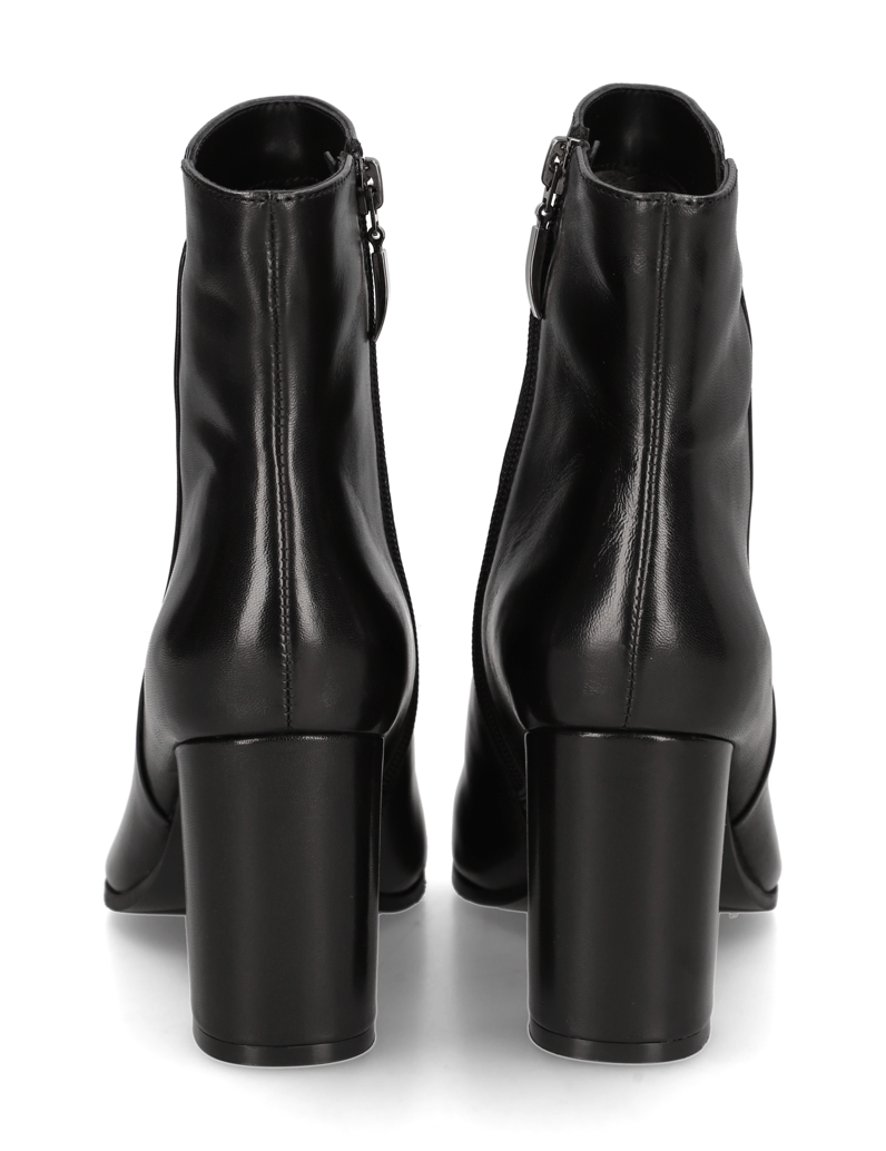 Lazzarini-Glattleder-Stiefelette-schwarz