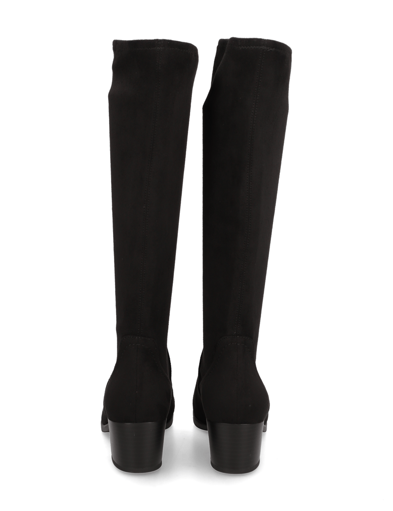 Lazzarini-imitacijski-velur-škornji-črna