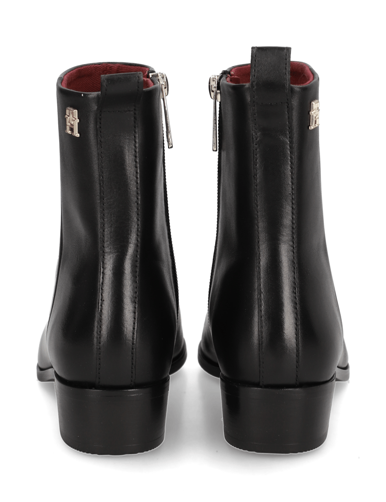 Tommy-Hilfiger-LOW-COWBOY-FLAT-LEATHER-schwarz