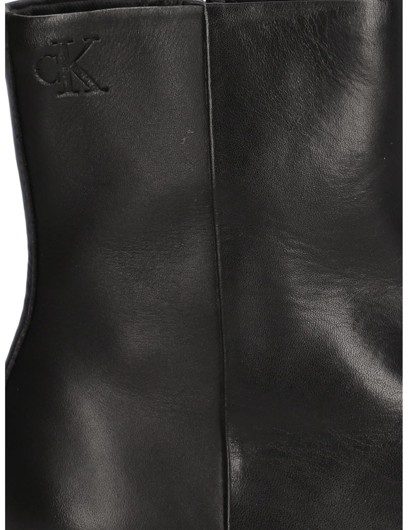 CALVIN-KLEIN-JEANS-BLOCK-HEEL-ANK-BOOT-LTH-černá