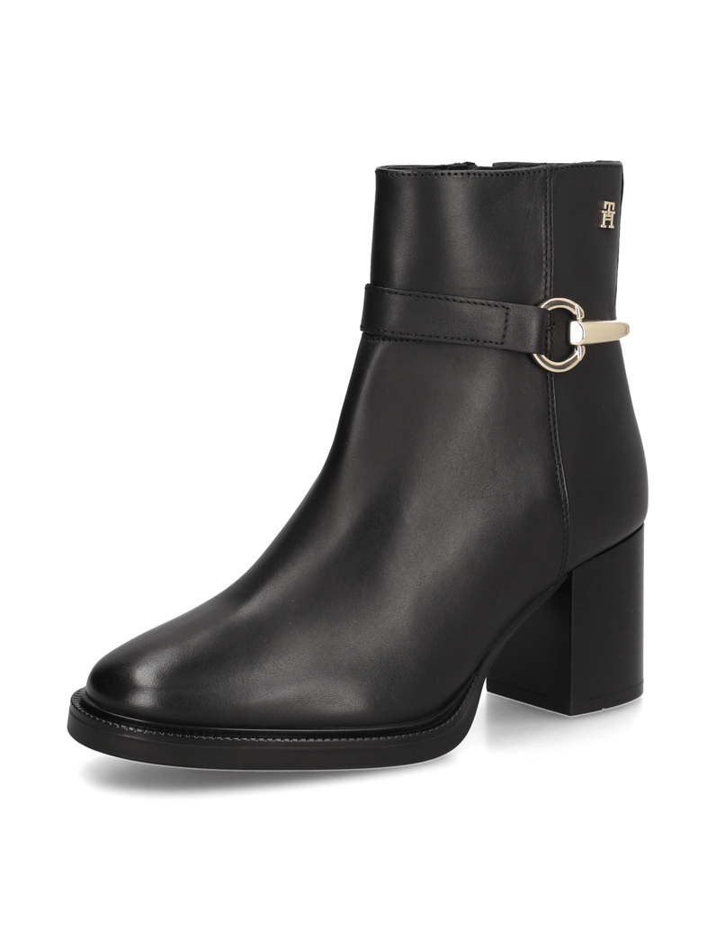 Tommy-Hilfiger-TH-STUD-HEEL-RIDING-ANKLE-BOOT-černá
