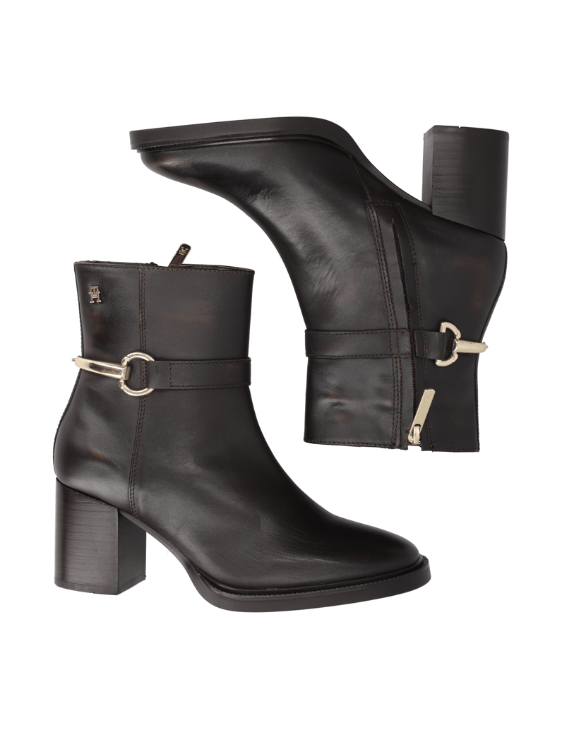 Tommy-Hilfiger-TH-STUD-HEEL-RIDING-ANKLE-BOOT-černá