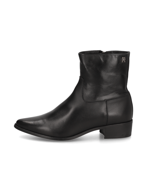 LEATHER ANKLE BOOT W ZIP