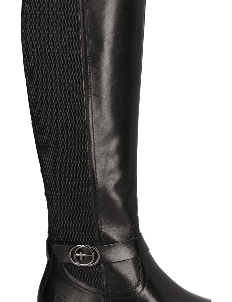 TAMARIS-kombinácia-s-kožou-čižmy-čierna