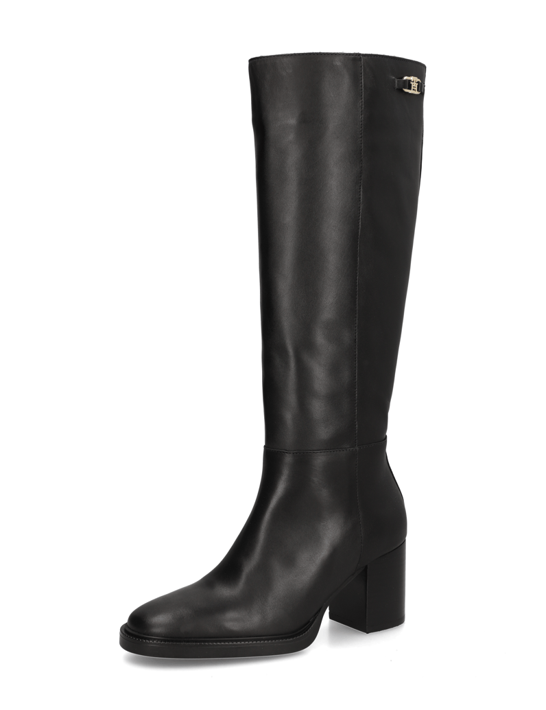 Tommy-Hilfiger-STACKED-HEEL-LEATHER-LONGBOOT-schwarz