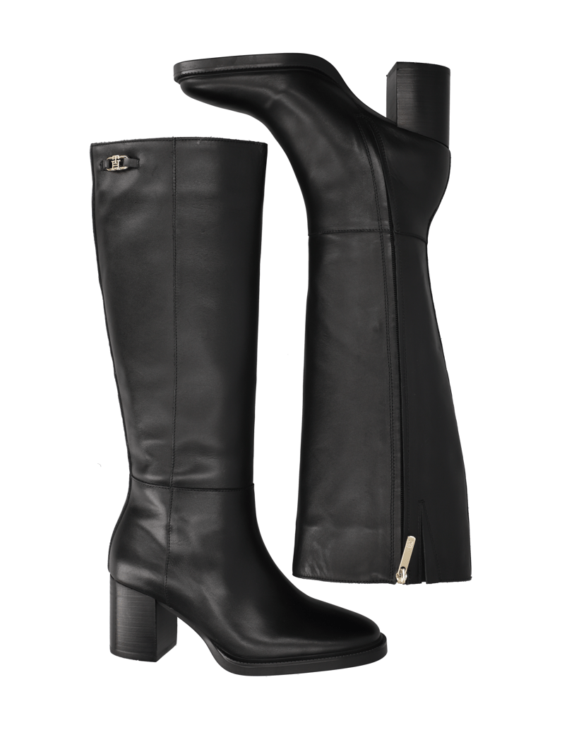 Tommy-Hilfiger-STACKED-HEEL-LEATHER-LONGBOOT-schwarz