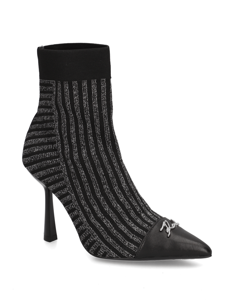 KARL-LAGERFELD-polokozačky-stříbrná