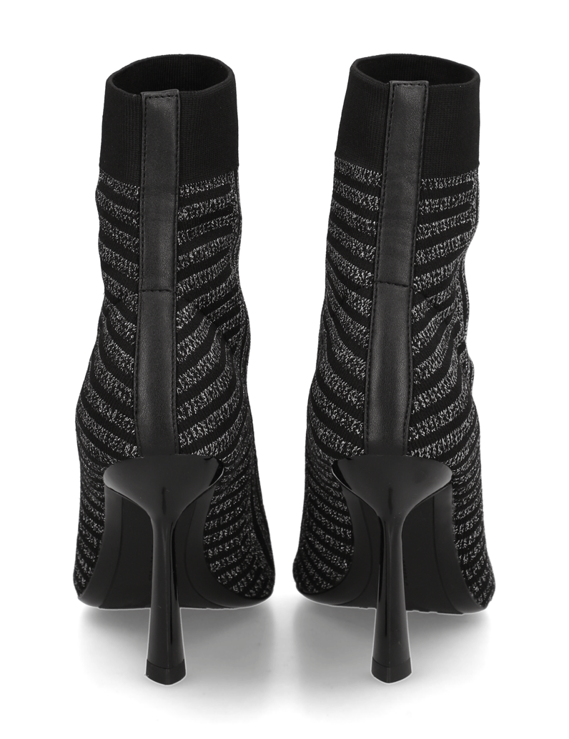 KARL-LAGERFELD-polokozačky-stříbrná