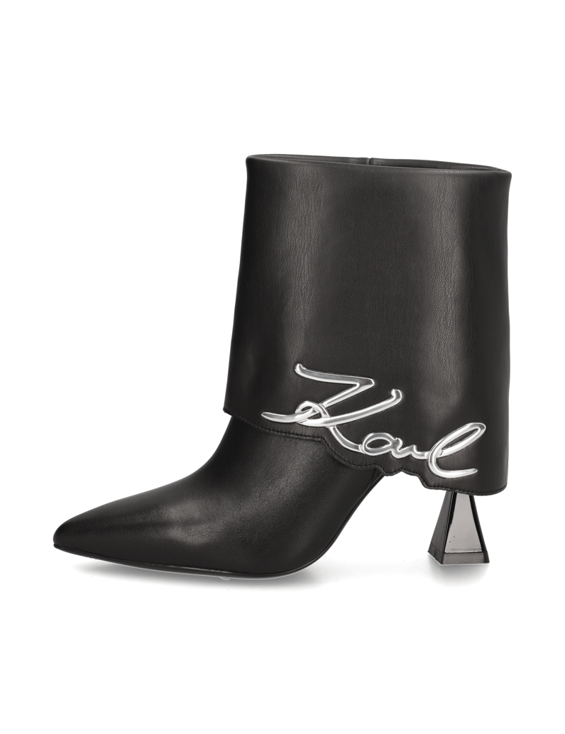 KARL-LAGERFELD-DEBUT-II-FOLD-DOWN-MIDI-BOOT-černá